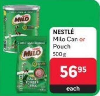 Makro NESTLÉ Milo Can or Pouch 500g offer