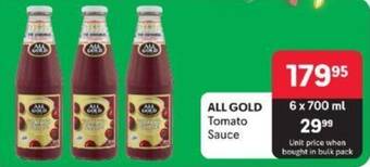 Makro ALL GOLD Tomato Sauce offer
