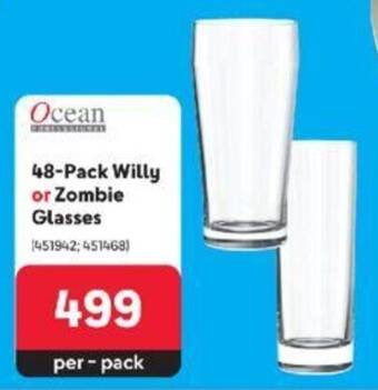 Makro Ocean 48-Pack Willy or Zombie Glasses offer