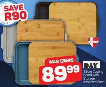 Pick n Pay DAY 38cm Cutting Board with Storage Assorted Each offer