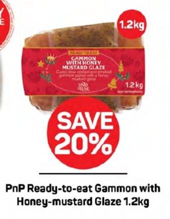 Pick n Pay PnP Ready-to-eat Gammon with Honey-mustard Glaze 1.2kg offer