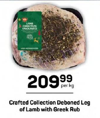 Pick n Pay Crafted Collection Deboned Leg of Lamb with Greek Rub offer
