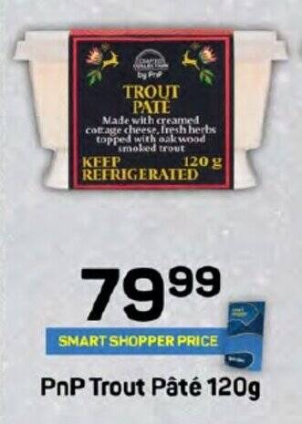 Pick n Pay PnP Trout Pâté 120g offer