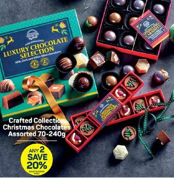 Pick n Pay Crafted Collection Christmas Chocolates Assorted 70-240g offer