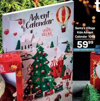 Santa's Village Kids Advent Calendar 100g