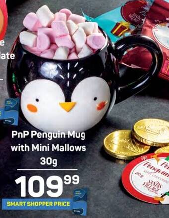 Pick n Pay PnP Penguin Mug with Mini Mallows 30g offer