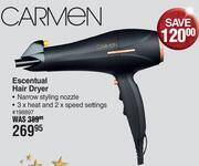 Dis-Chem Carmen escentual hair dryer offer