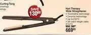 Dis-Chem Nicky clarke hair therapy wide straightener offer