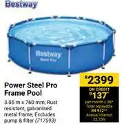 Builders Warehouse Bestway power steel pro frame pool offer