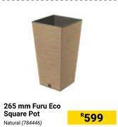 Builders Warehouse 265mm furu eco square pot (natural) 784446 offer