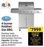 Builders Warehouse Alva 4-burner kalahari gas bbq 629027 offer