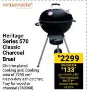 Builders Warehouse Megamaster heritage series 570 charcoal braai 760368 offer