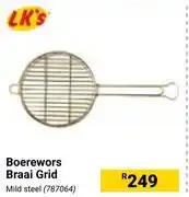 Lk's boerewors braai grid mild steel