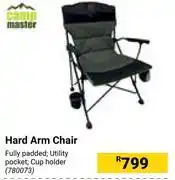 Builders Warehouse Campmaster hard arm chair offer