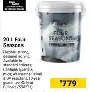 Builders Warehouse Fired earth four seasons-20l offer