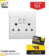 Builders Warehouse Cbi 4 x 4 double socket offer