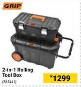 Builders Warehouse Grip 2 in 1 rolling tool box offer