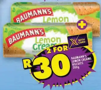 BAUMANN'S LEMON CREAMS BISCUITS 200g