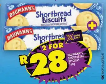 BAUMANN'S SHORTBREAD BISCUITS 160g
