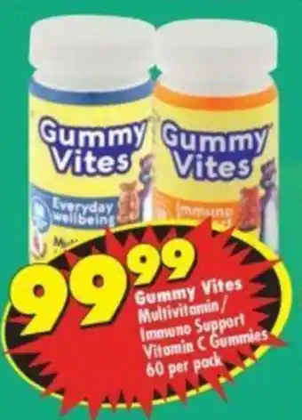Gummy Vites Multivitamin/ Immuno Support Vitamin C Gummies 60 per pack