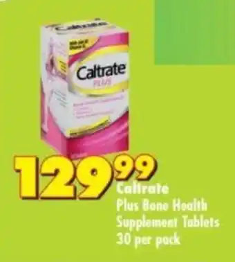 Caltrate Plus Bone Health Supplement Tablets 30 per pack