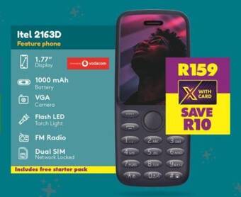 Shoprite Itel 2163D Feature phone offer