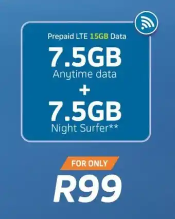 Prepaid LTE 15GB Data