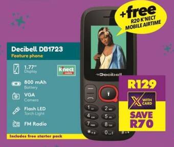Shoprite Decibell DB1723 Feature phone offer