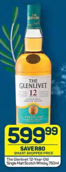 Pick n Pay The Glenlivet 12-Year-Old Single Malt Scotch Whisky 750ml offer