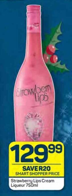 Pick n Pay Strawberry Lips Cream Liqueur 750ml offer