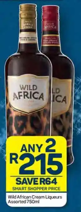 Wild African Cream Liqueurs Assorted 750ml