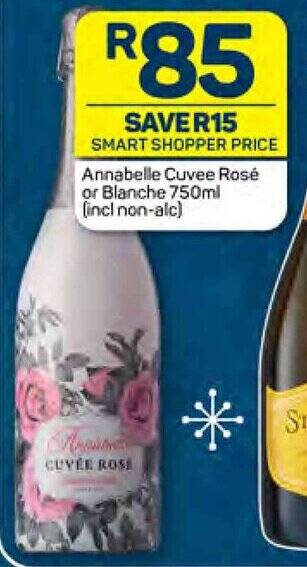 Pick n Pay Annabelle Cuvee Rosé or Blanche 750ml offer