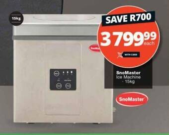 Checkers SnoMaster Ice Machine 15kg offer