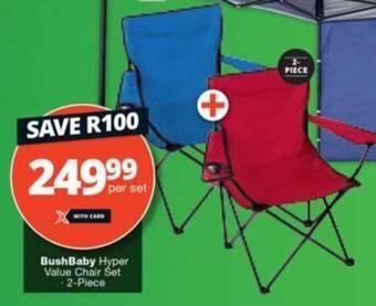 Checkers BushBaby Hyper Value Chair Set 2-Piece offer