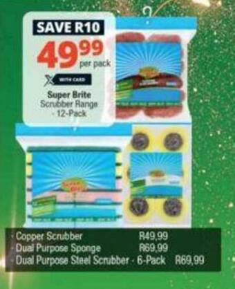 Checkers Super Brite Scrubber Range 12-Pack offer