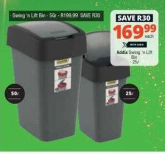 Checkers Addis Swing 'n Lift Bin offer