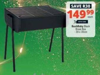 Checkers BushBaby Black Braai Box offer