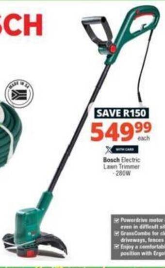 Checkers Bosch Electric Lawn Trimmer 280W offer