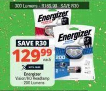 Checkers Energizer Vision/HD Headlamp 200 Lumens offer