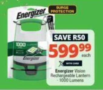 Checkers Energizer Vision Rechargeable Lantern 1000 Lumens offer