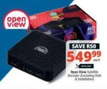 Checkers Open View Satellite Decoder offer