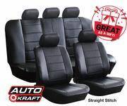 AutoZone Auto kraft 9 pce straight stitch seat covers black/grey fed.sc1842bg offer