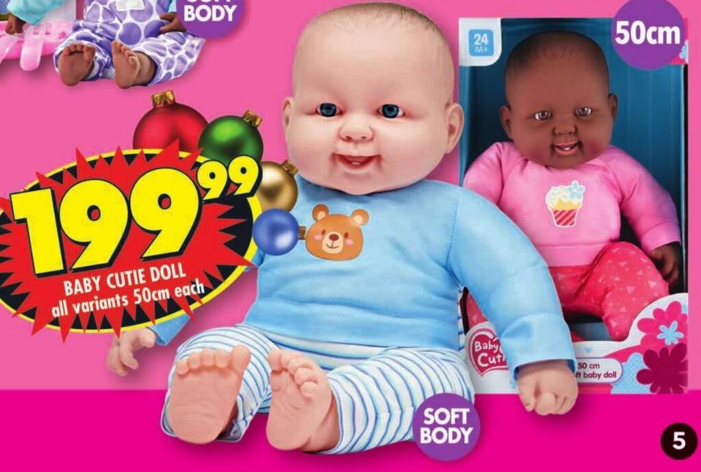 BABY CUTIE DOLL all variants 50cm each offer at Shoprite
