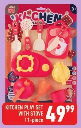 Shoprite KITCHEN PLAY SET WITH STOVE 11-piece offer