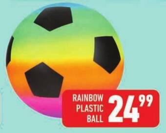 Shoprite RAINBOW PLASTIC BALL offer