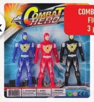 Shoprite COMBAT HERO FIGURINES 3 per pack offer