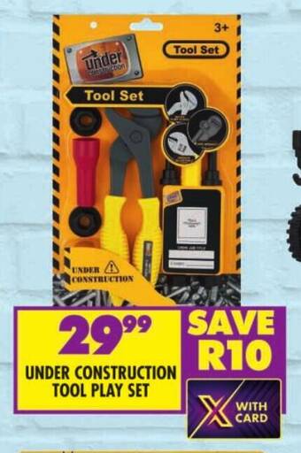 Shoprite UNDER CONSTRUCTION TOOL PLAY SET offer