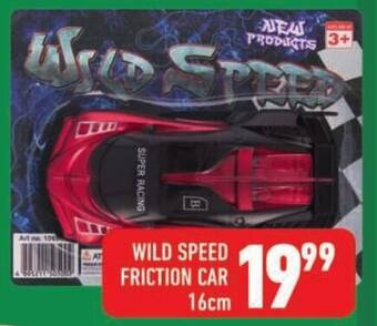Shoprite WILD SPEED FRICTION CAR 16cm offer