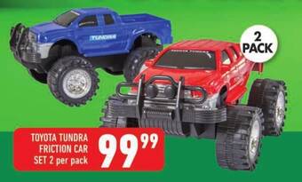 Shoprite TOYOTA TUNDRA FRICTION CAR SET 2 per pack offer