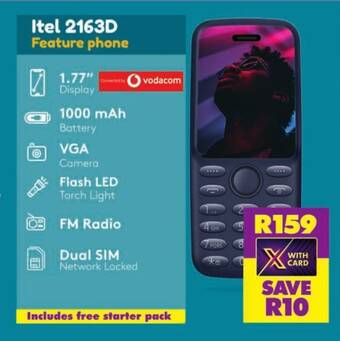 Shoprite Itel 2163D Feature phone offer